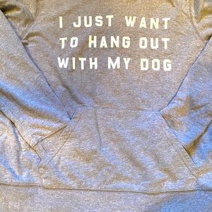 Large graphic sweat shirt